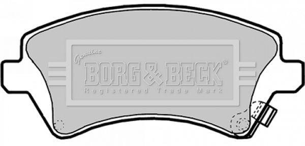 BORG & BECK Комплект тормозных колодок, дисковый тормоз BBP1769